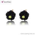 91787- Xuping promocional 18k joyería linda flor pendientes al por mayor para chicas lindas